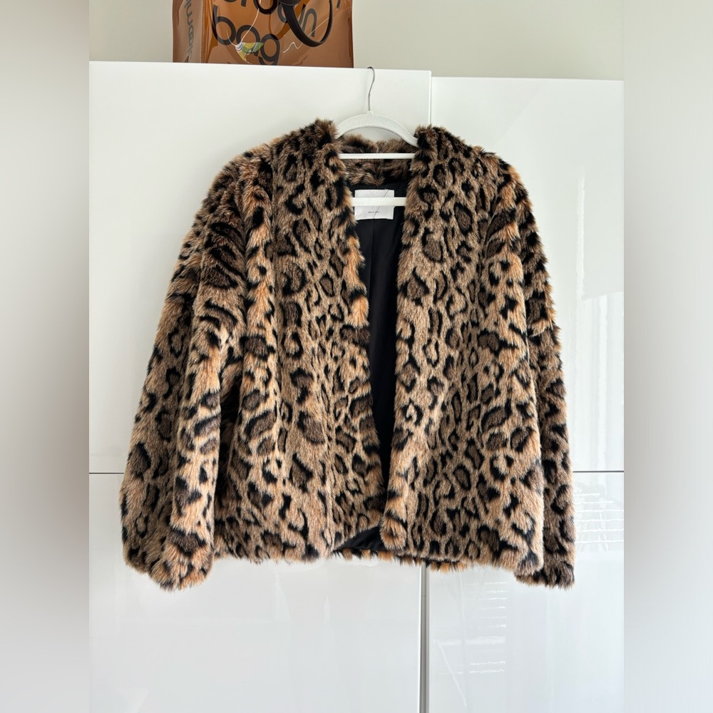 Leopard Faux Fur Jacket